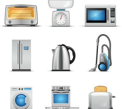 家電矢量圖 現(xiàn)代家居電器的視覺(jué)藝術(shù)與實(shí)用價(jià)值